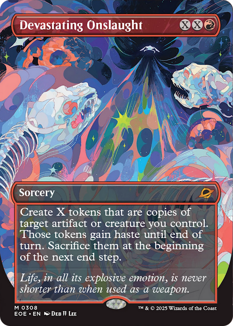 Devastating Onslaught (Borderless) [Edge of Eternities] | Lots Moore NSW