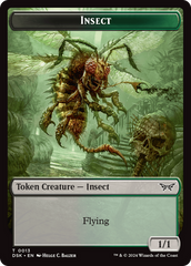 Insect (0013) // Spider Double-Sided Token [Duskmourn: House of Horror Tokens] | Lots Moore NSW