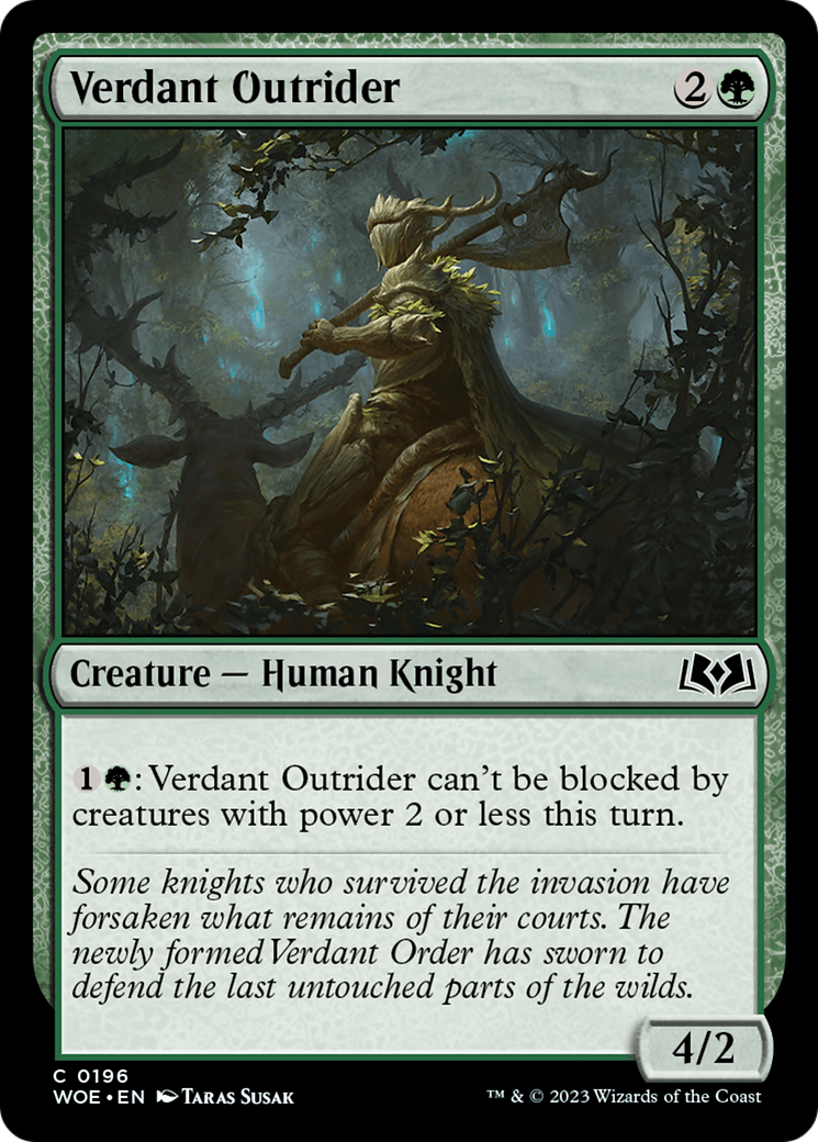 Verdant Outrider [Wilds of Eldraine] | Lots Moore NSW