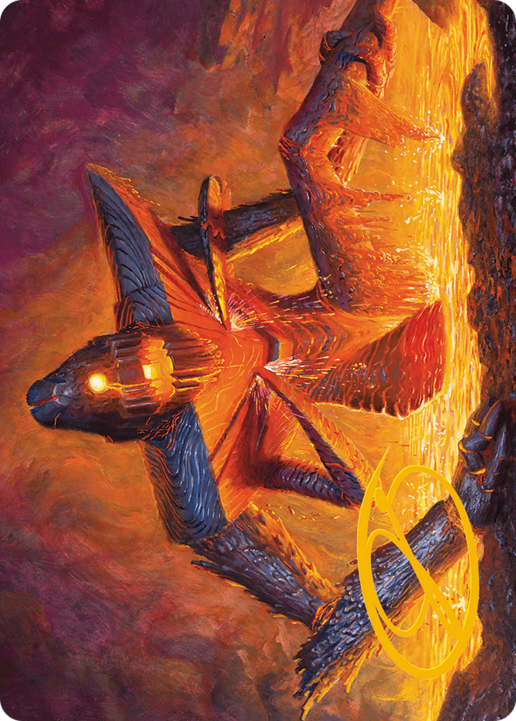 Molten Gatekeeper Art Card (Gold-Stamped Signature) [Modern Horizons 3 Art Series] | Lots Moore NSW
