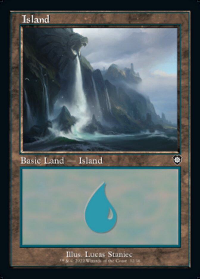 Island (032) (Retro) [The Brothers' War Commander] | Lots Moore NSW
