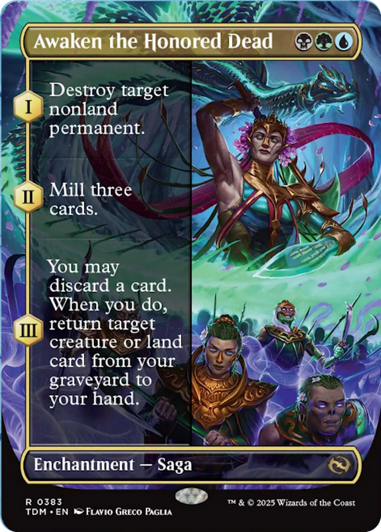 Awaken the Honored Dead (Borderless) [Tarkir: Dragonstorm] | Lots Moore NSW