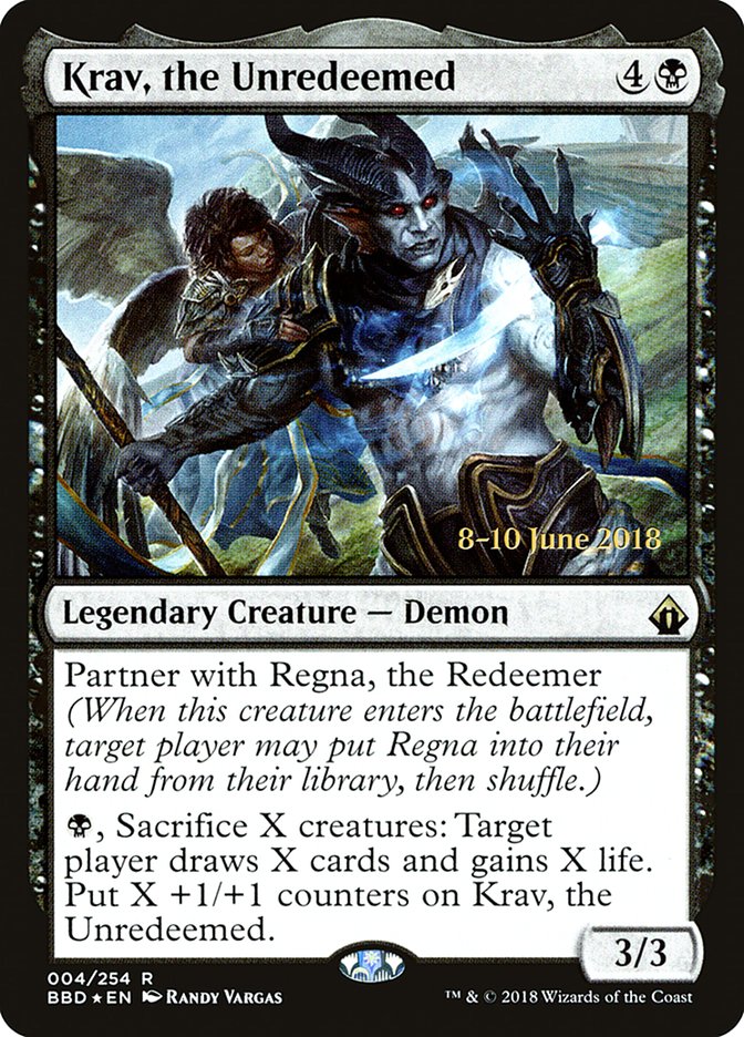 Krav, the Unredeemed [Battlebond Prerelease Promos] | Lots Moore NSW