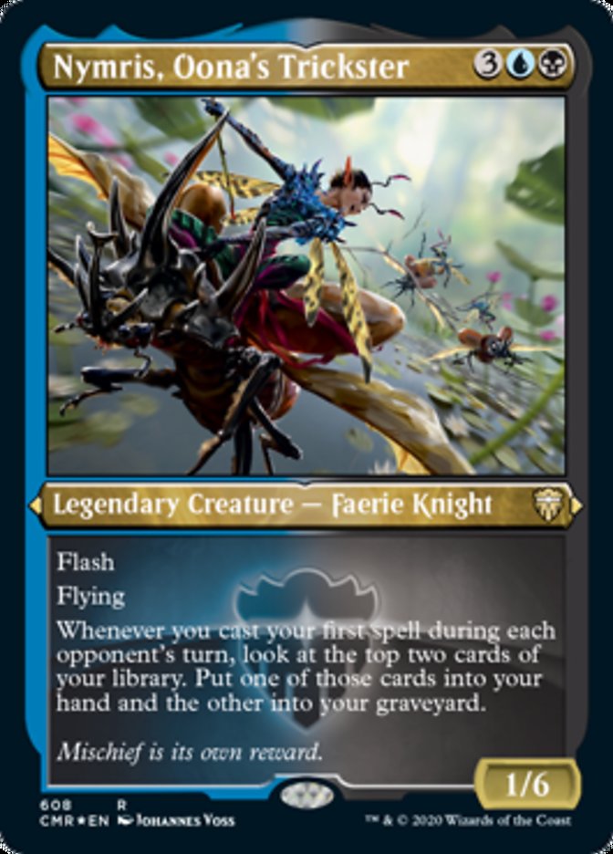 Nymris, Oona's Trickster (Etched) [Commander Legends] | Lots Moore NSW