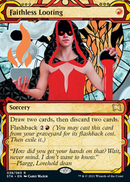 Faithless Looting (Foil Etched) [Strixhaven: School of Mages Mystical Archive] | Lots Moore NSW