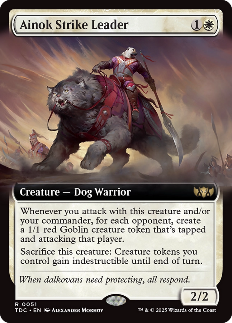 Ainok Strike Leader (Extended Art) [Tarkir: Dragonstorm Commander] | Lots Moore NSW
