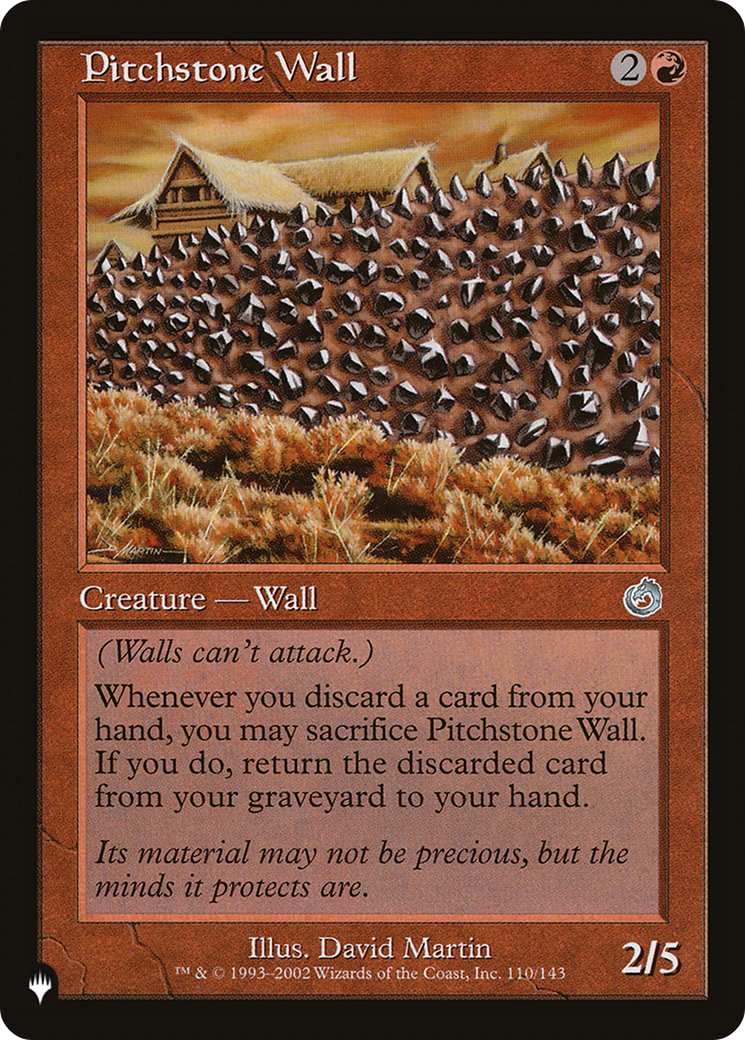 Pitchstone Wall [The List] | Lots Moore NSW