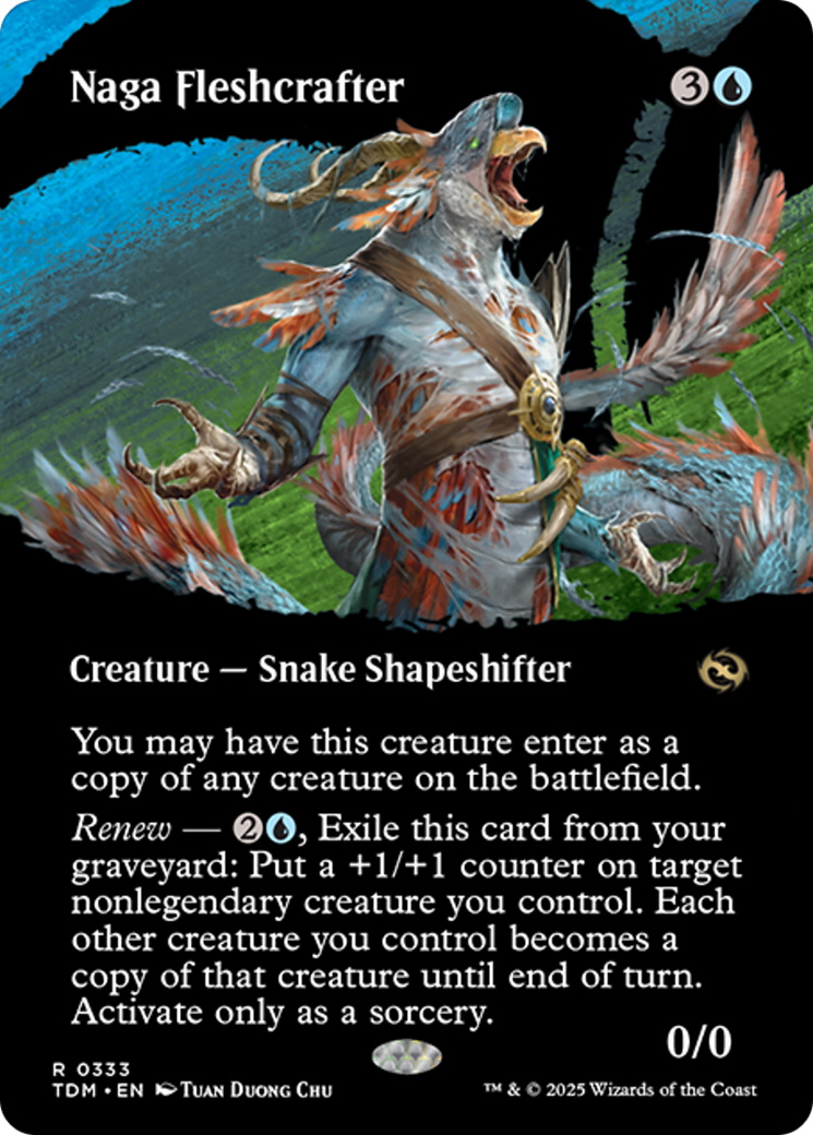 Naga Fleshcrafter (Borderless) [Tarkir: Dragonstorm] | Lots Moore NSW