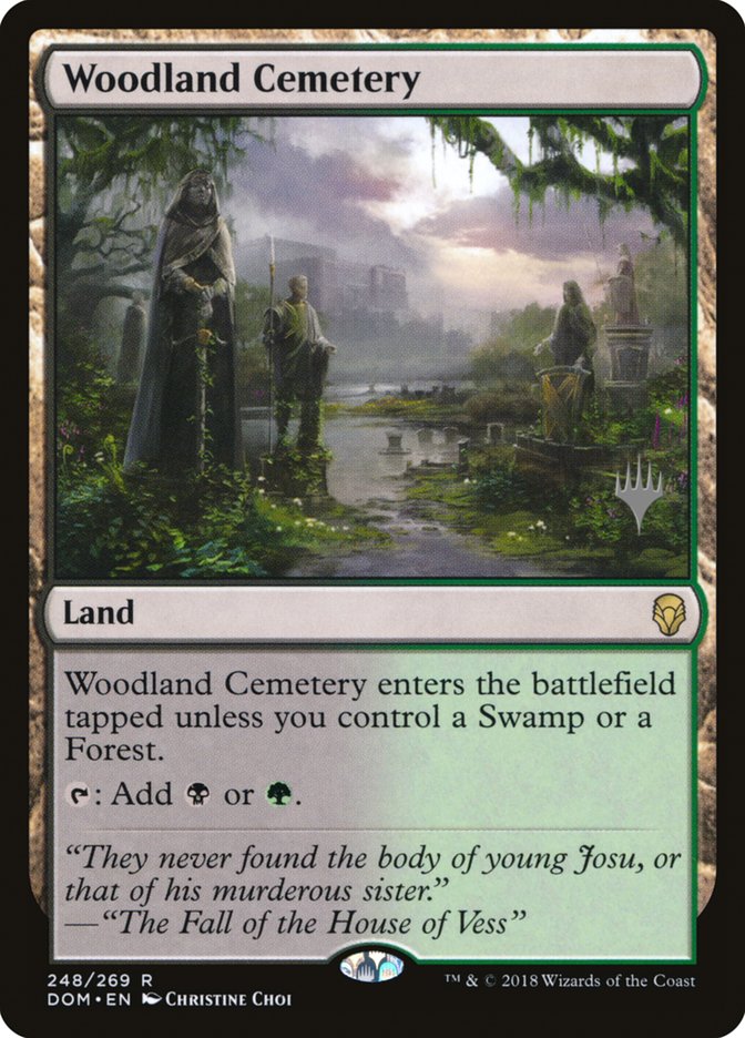 Woodland Cemetery (Promo Pack) [Dominaria Promos] | Lots Moore NSW