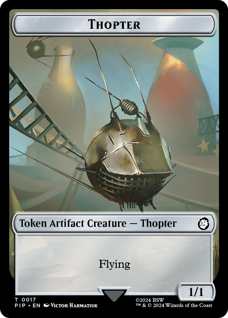 Treasure (0019) // Thopter Double-Sided Token [Fallout Tokens] | Lots Moore NSW