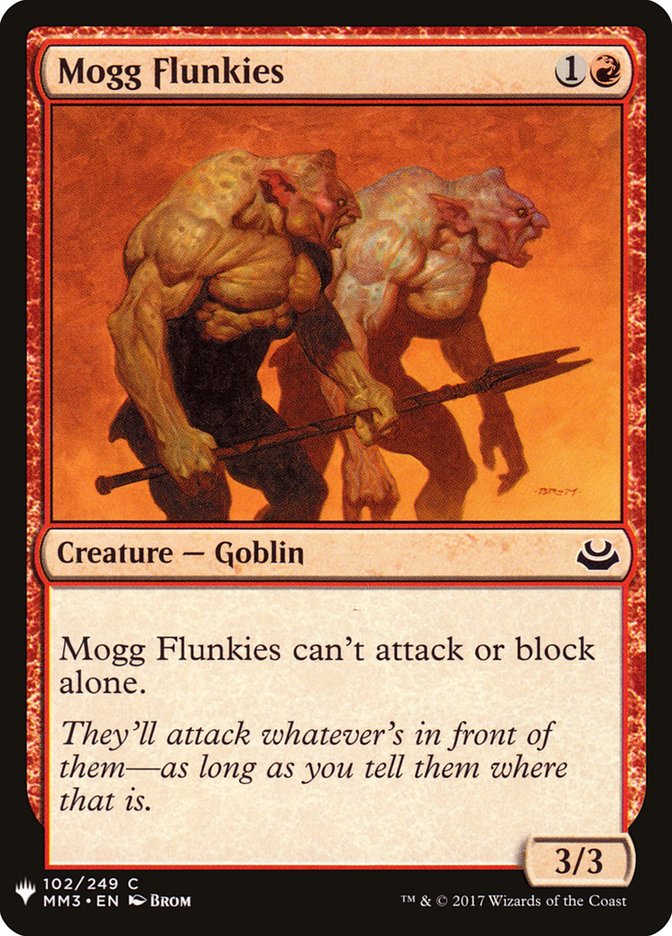 Mogg Flunkies [Mystery Booster] | Lots Moore NSW