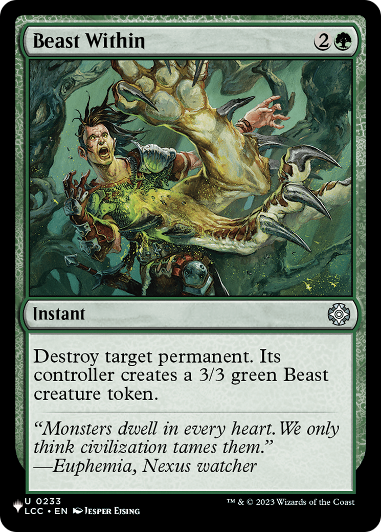 Beast Within (LCC) [The List] | Lots Moore NSW