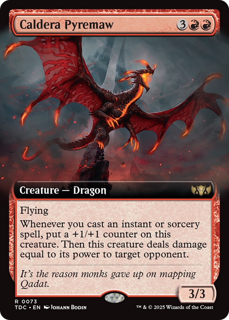 Caldera Pyremaw (Extended Art) [Tarkir: Dragonstorm Commander] | Lots Moore NSW