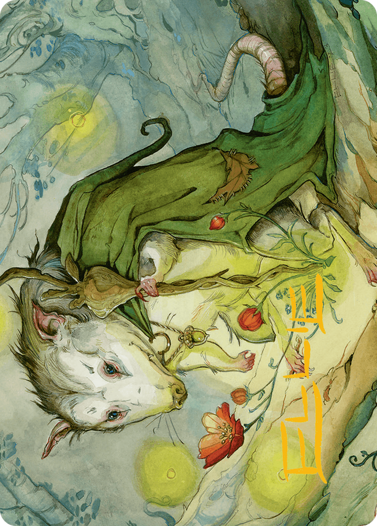 Tender Wildguide Art Card (Gold-Stamped Signature) [Bloomburrow Art Series] | Lots Moore NSW
