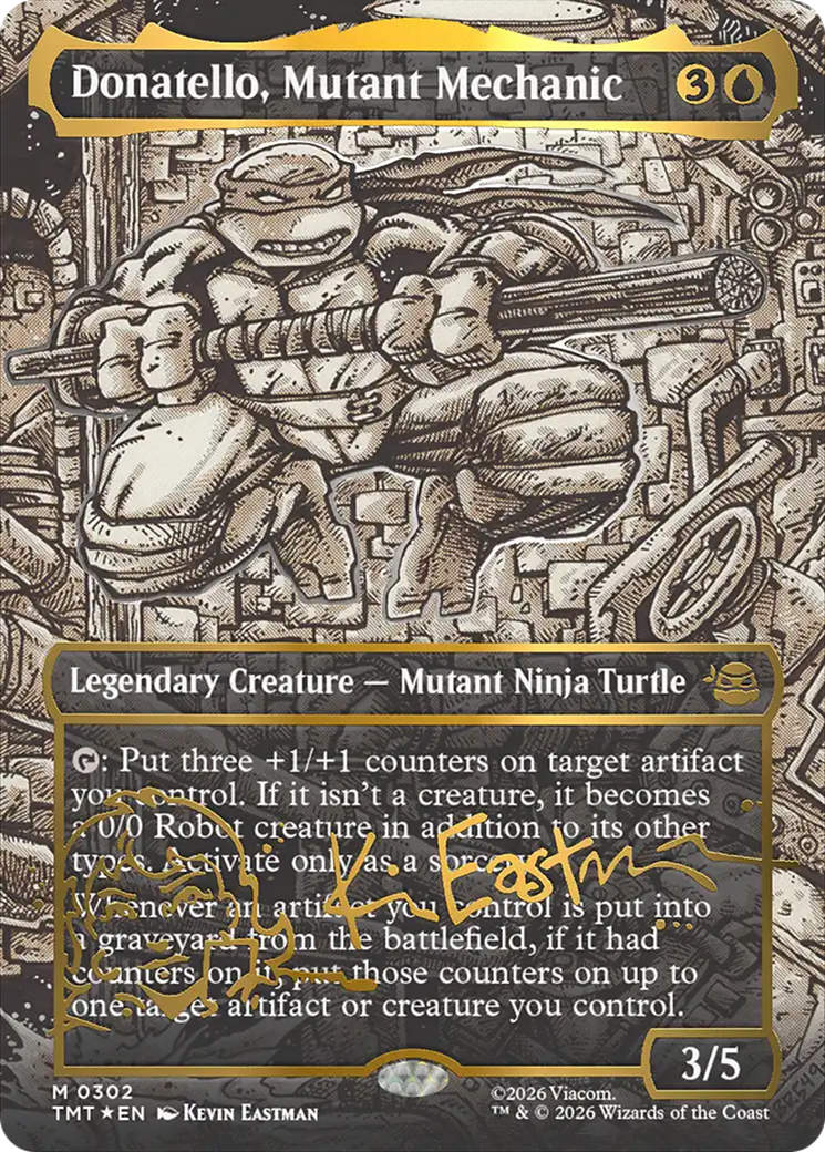 Donatello, Mutant Mechanic (Borderless) (Gold-Stamped Signature) [Teenage Mutant Ninja Turtles] | Lots Moore NSW