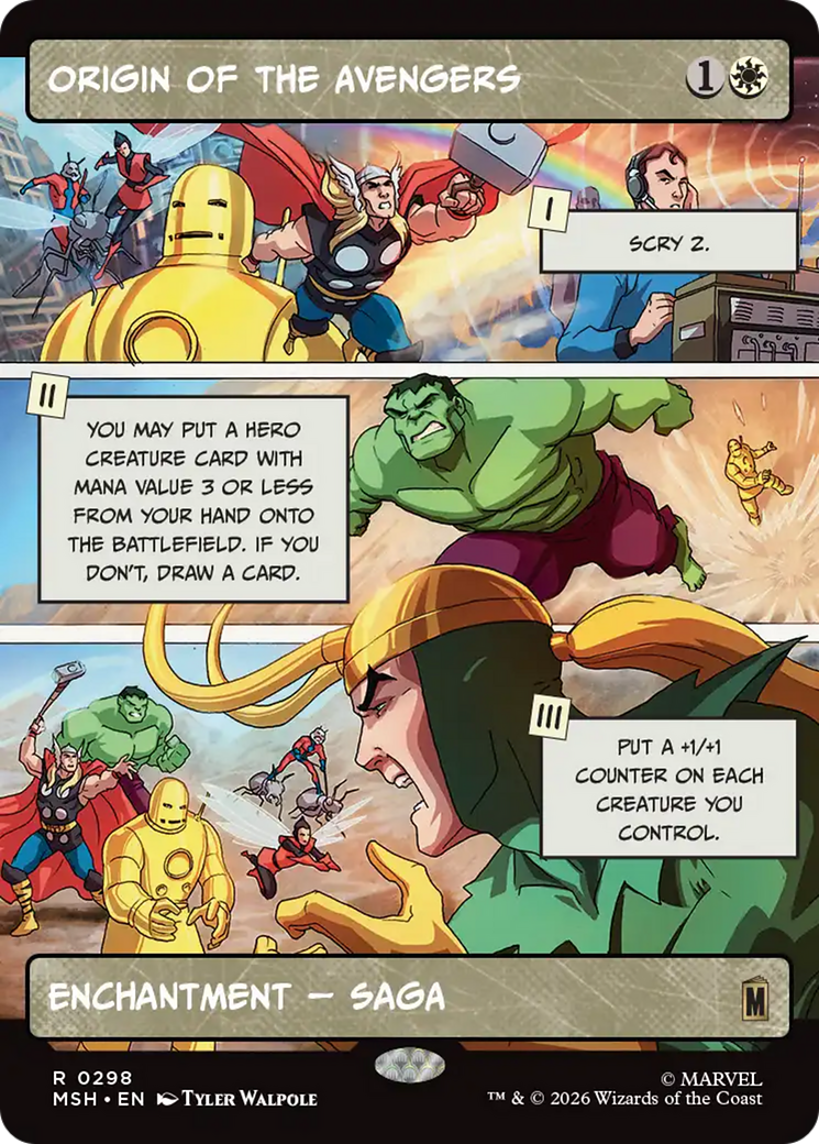Origin of the Avengers (Borderless) [Marvel Super Heroes] | Lots Moore NSW