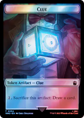 Alien Rhino // Clue (0054) Double-Sided Token (Surge Foil) [Doctor Who Tokens] | Lots Moore NSW