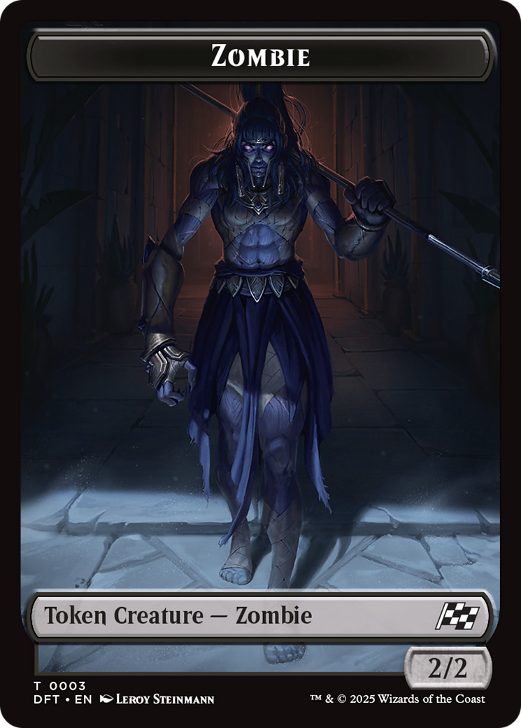 Zombie (0003) // Pilot Double-Sided Token [Aetherdrift Tokens] | Lots Moore NSW