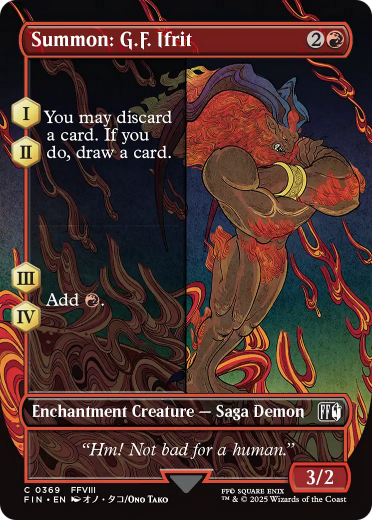 Summon: G.F. Ifrit (Borderless) [FINAL FANTASY] | Lots Moore NSW