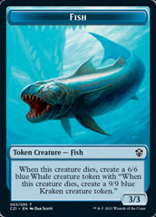 Beast (010) // Fish Double-Sided Token [Commander 2021 Tokens] | Lots Moore NSW