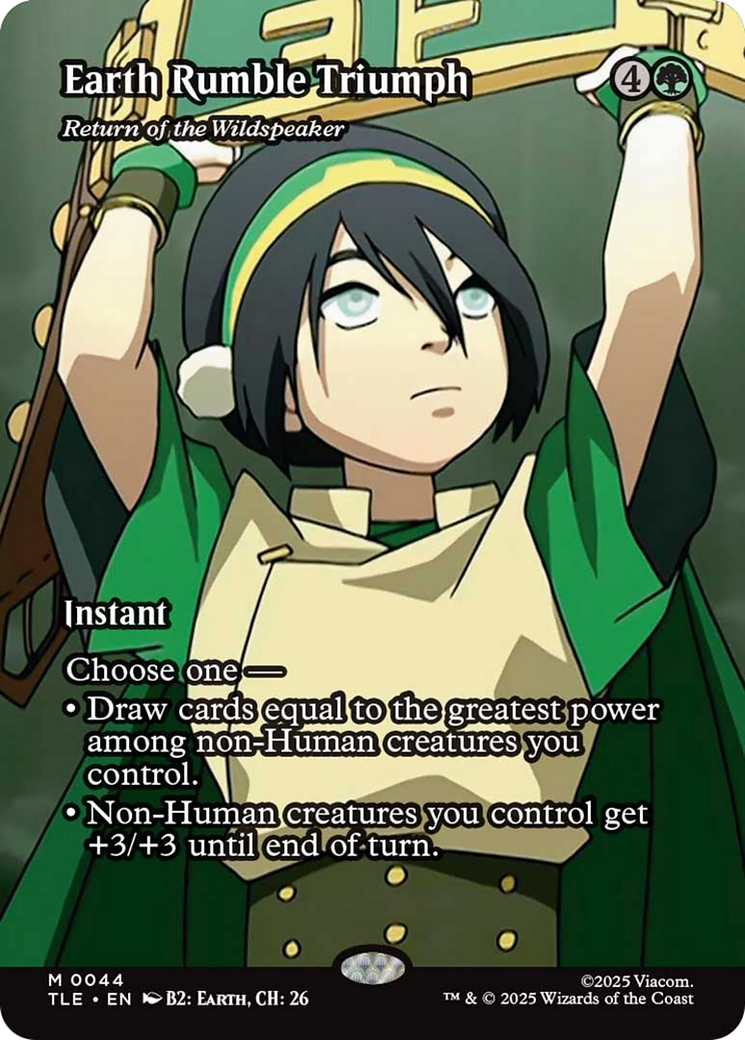 Earth Rumble Triumph - Return of the Wildspeaker (Borderless) [Avatar: The Last Airbender: Eternal-Legal] | Lots Moore NSW