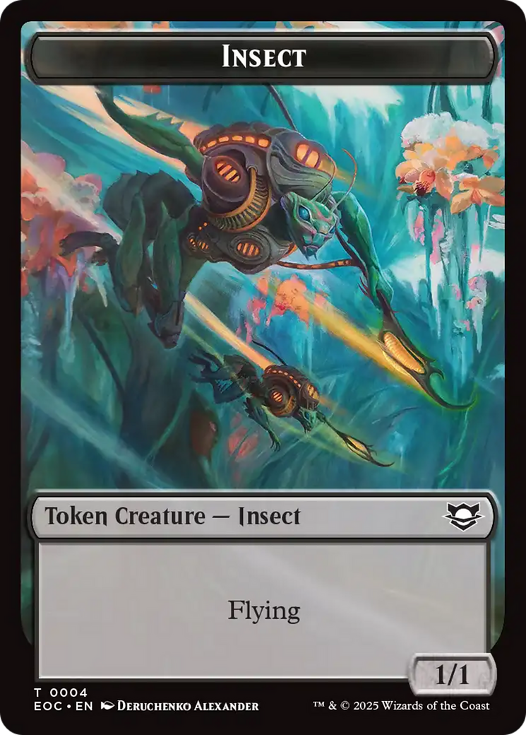 Insect // Beast (0005) Double-Sided Token [Edge of Eternities Commander Tokens] | Lots Moore NSW