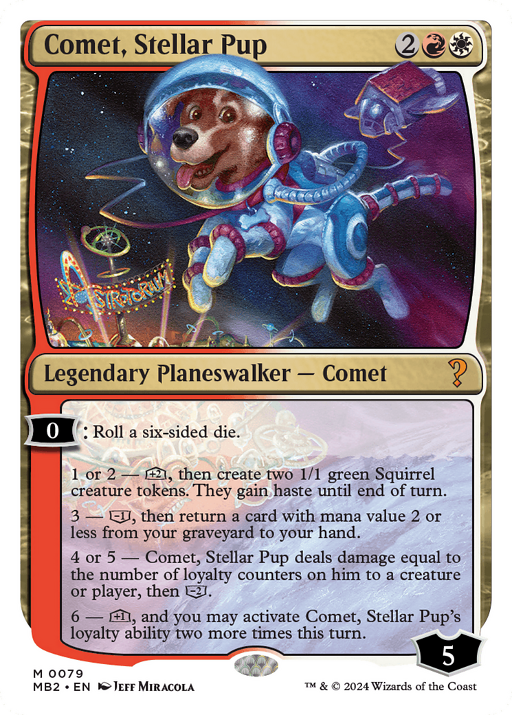 Comet, Stellar Pup [Mystery Booster 2] | Lots Moore NSW