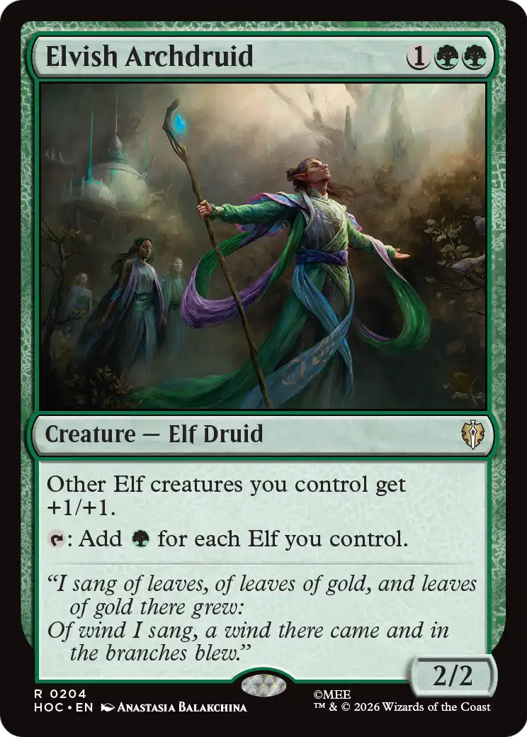 Elvish Archdruid [The Hobbit: Eternal-Legal] | Lots Moore NSW