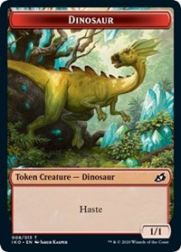 Dinosaur // Human Soldier (003) Double-Sided Token [Ikoria: Lair of Behemoths Tokens] | Lots Moore NSW