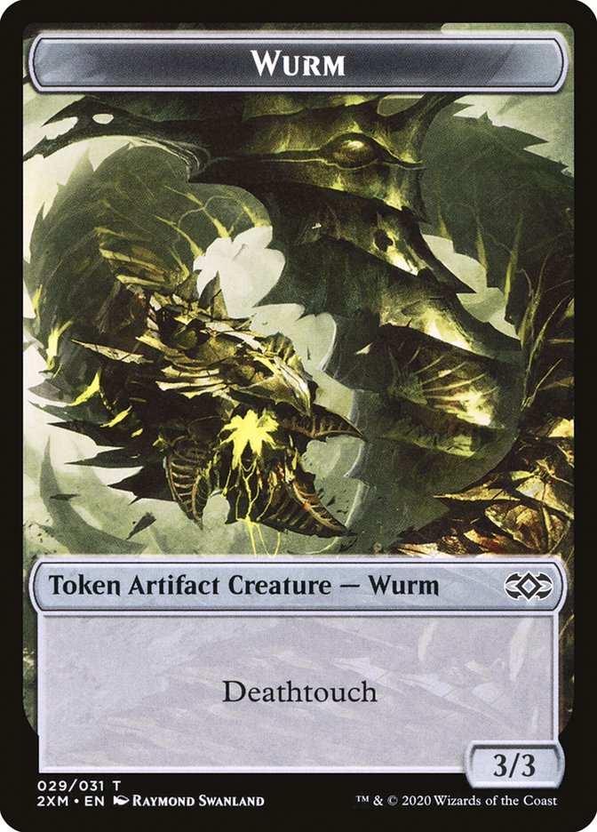 Ooze // Wurm (029) Double-Sided Token [Double Masters Tokens] | Lots Moore NSW