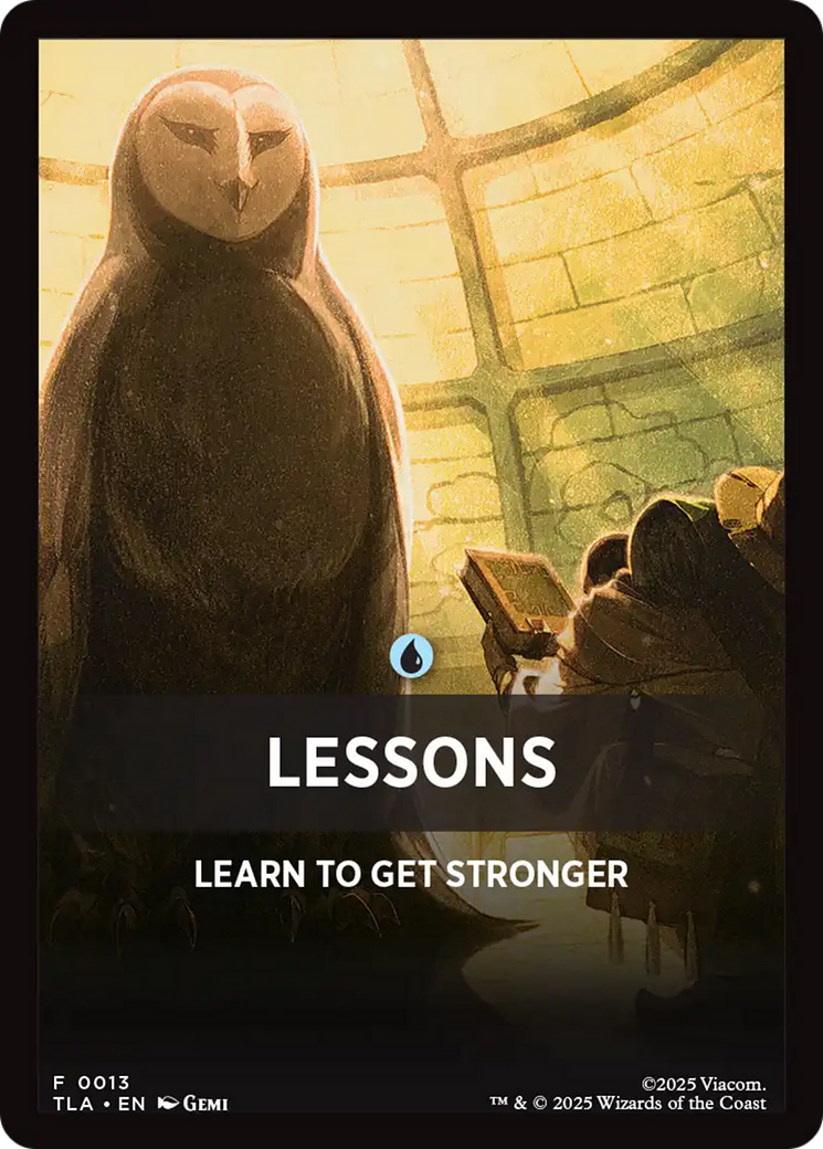 Lessons Theme Card [Avatar: The Last Airbender Tokens] | Lots Moore NSW