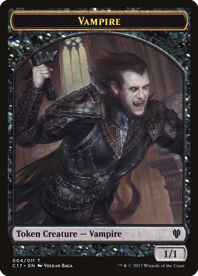 Vampire // Zombie Double-Sided Token [Commander 2017 Tokens] | Lots Moore NSW