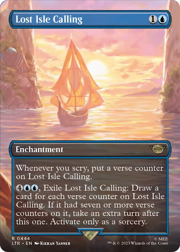 Lost Isle Calling (Borderless Alternate Art) [The Lord of the Rings: Tales of Middle-Earth] | Lots Moore NSW