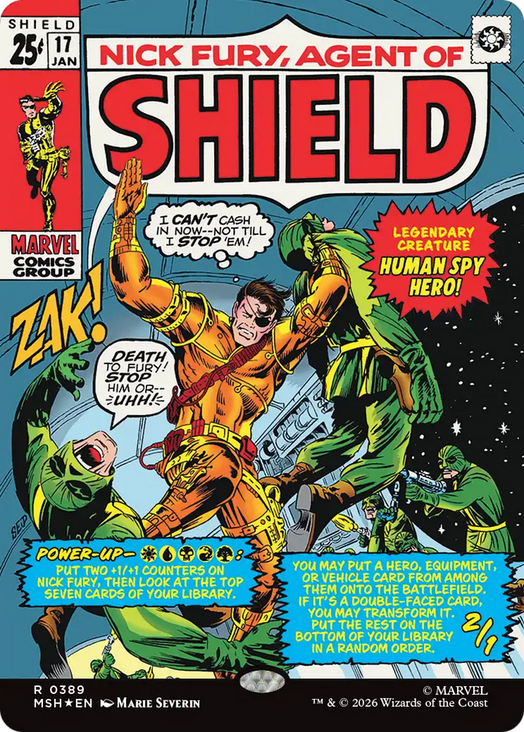 Nick Fury, Agent of SHIELD (Borderless) (0389) [Marvel Super Heroes] | Lots Moore NSW