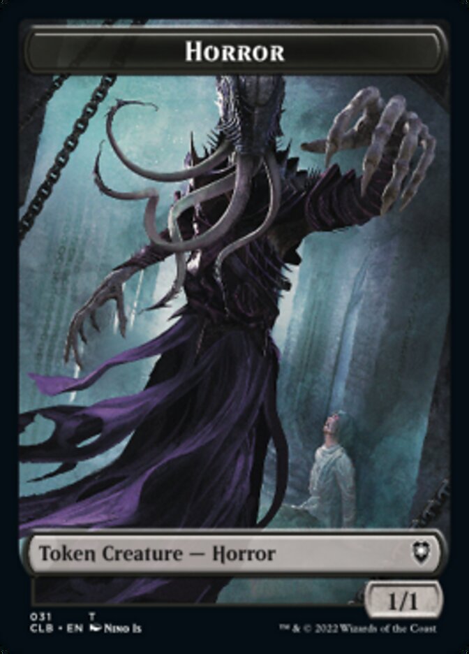 Horror // Eldrazi Horror Double-Sided Token [Commander Legends: Battle for Baldur's Gate Tokens] | Lots Moore NSW