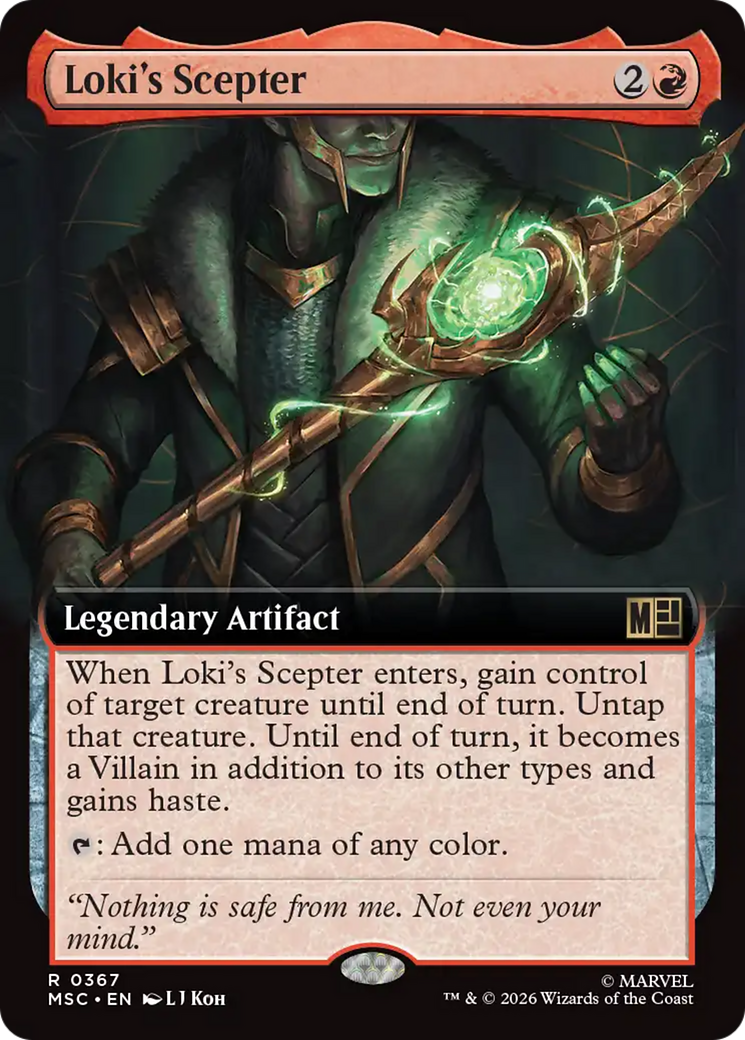 Loki's Scepter (Extended Art) [Marvel Super Heroes Commander] | Lots Moore NSW