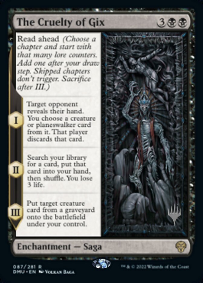 The Cruelty of Gix (Promo Pack) [Dominaria United Promos] | Lots Moore NSW