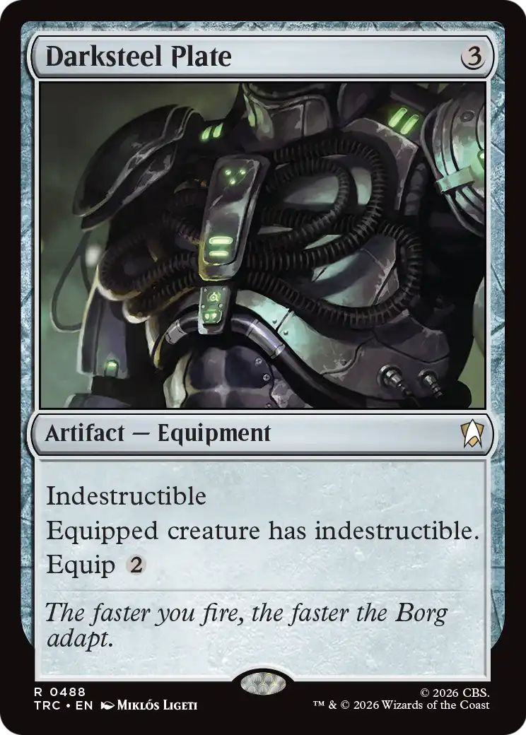 Darksteel Plate (Surge Foil) [Star Trek Commander] | Lots Moore NSW