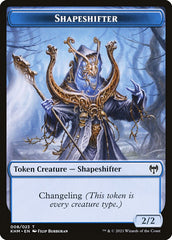 Human Warrior // Shapeshifter Double-Sided Token [Kaldheim Tokens] | Lots Moore NSW