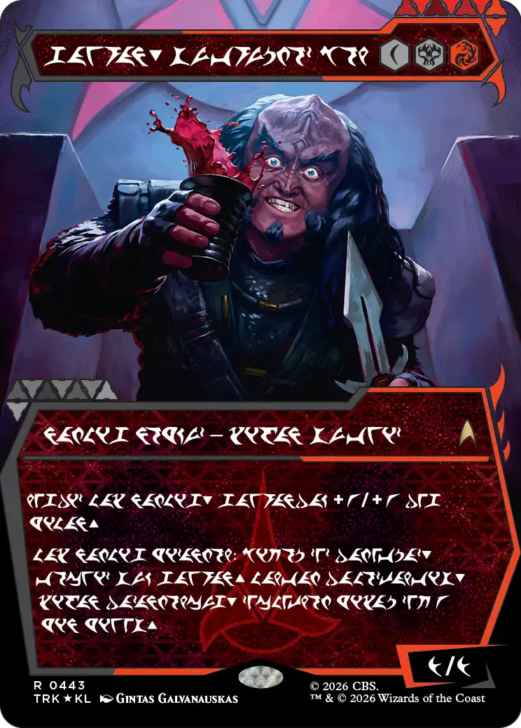 Gowron, Eager for Battle (Showcase) (Klingon) [Star Trek] | Lots Moore NSW
