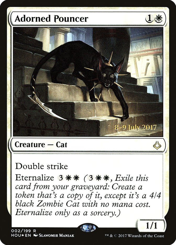 Adorned Pouncer [Hour of Devastation Prerelease Promos] | Lots Moore NSW