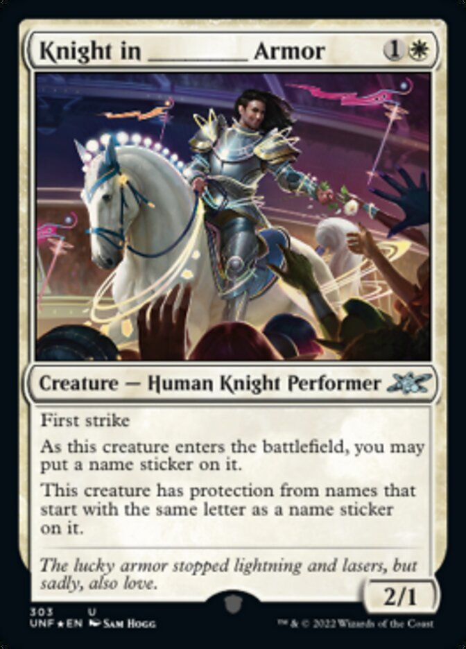 Knight in _____ Armor (Galaxy Foil) [Unfinity] | Lots Moore NSW