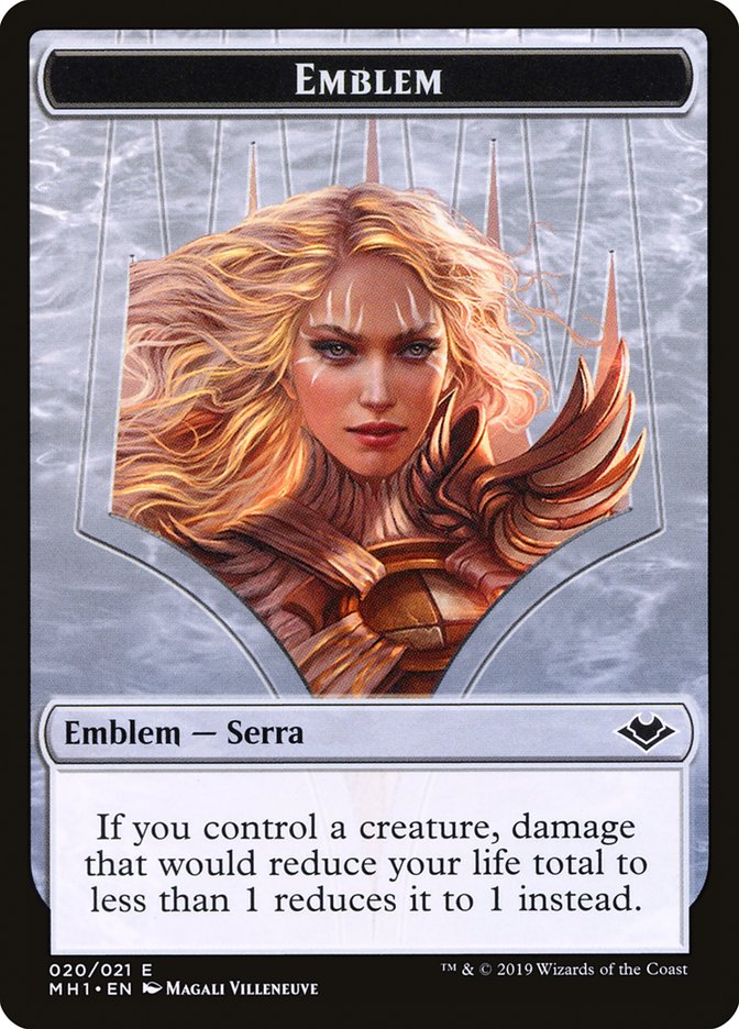 Zombie (007) // Serra the Benevolent Emblem (020) Double-Sided Token [Modern Horizons Tokens] | Lots Moore NSW