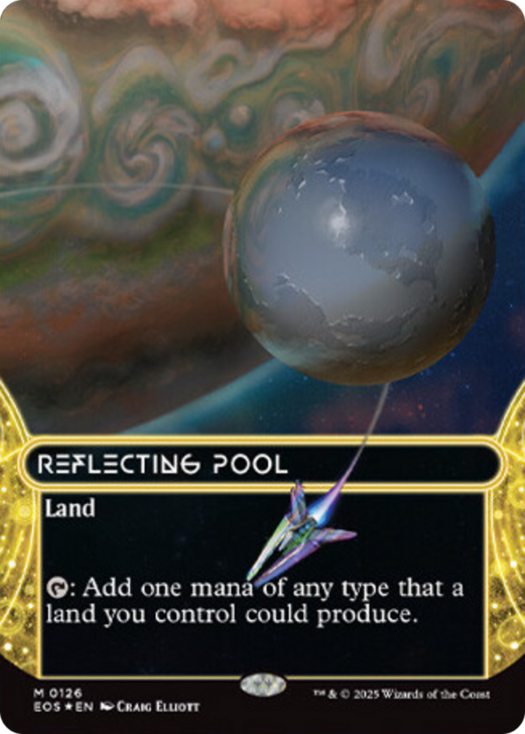 Reflecting Pool (0126) (Borderless) (Galaxy Foil) [Edge of Eternities: Stellar Sights] | Lots Moore NSW