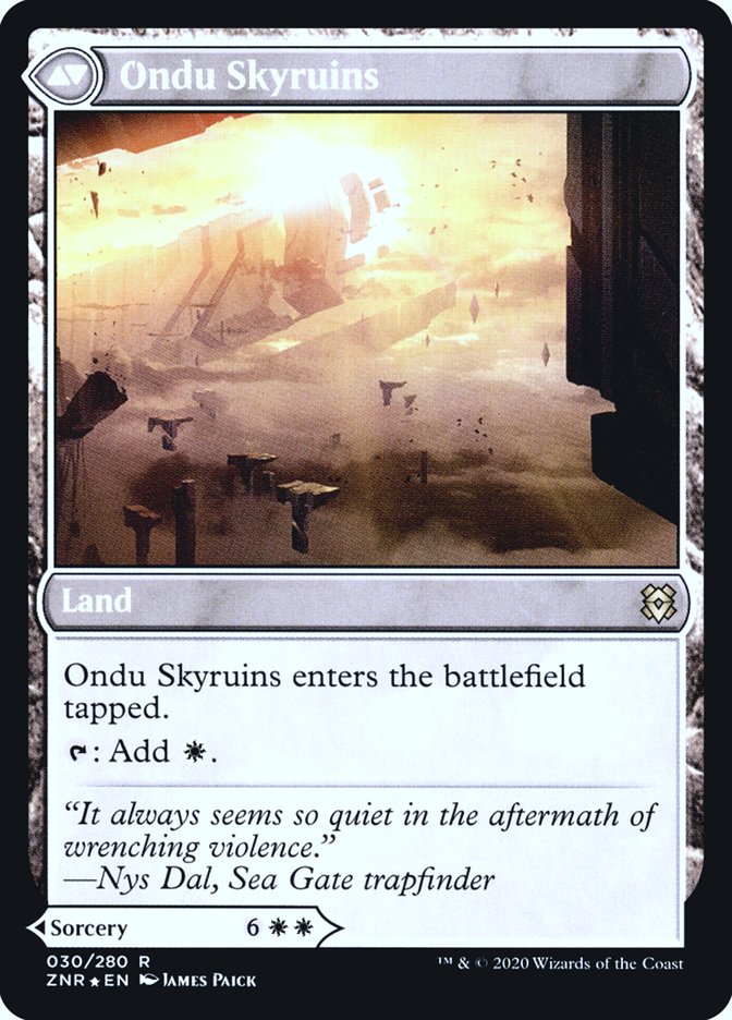 Ondu Inversion // Ondu Skyruins [Zendikar Rising Prerelease Promos] | Lots Moore NSW