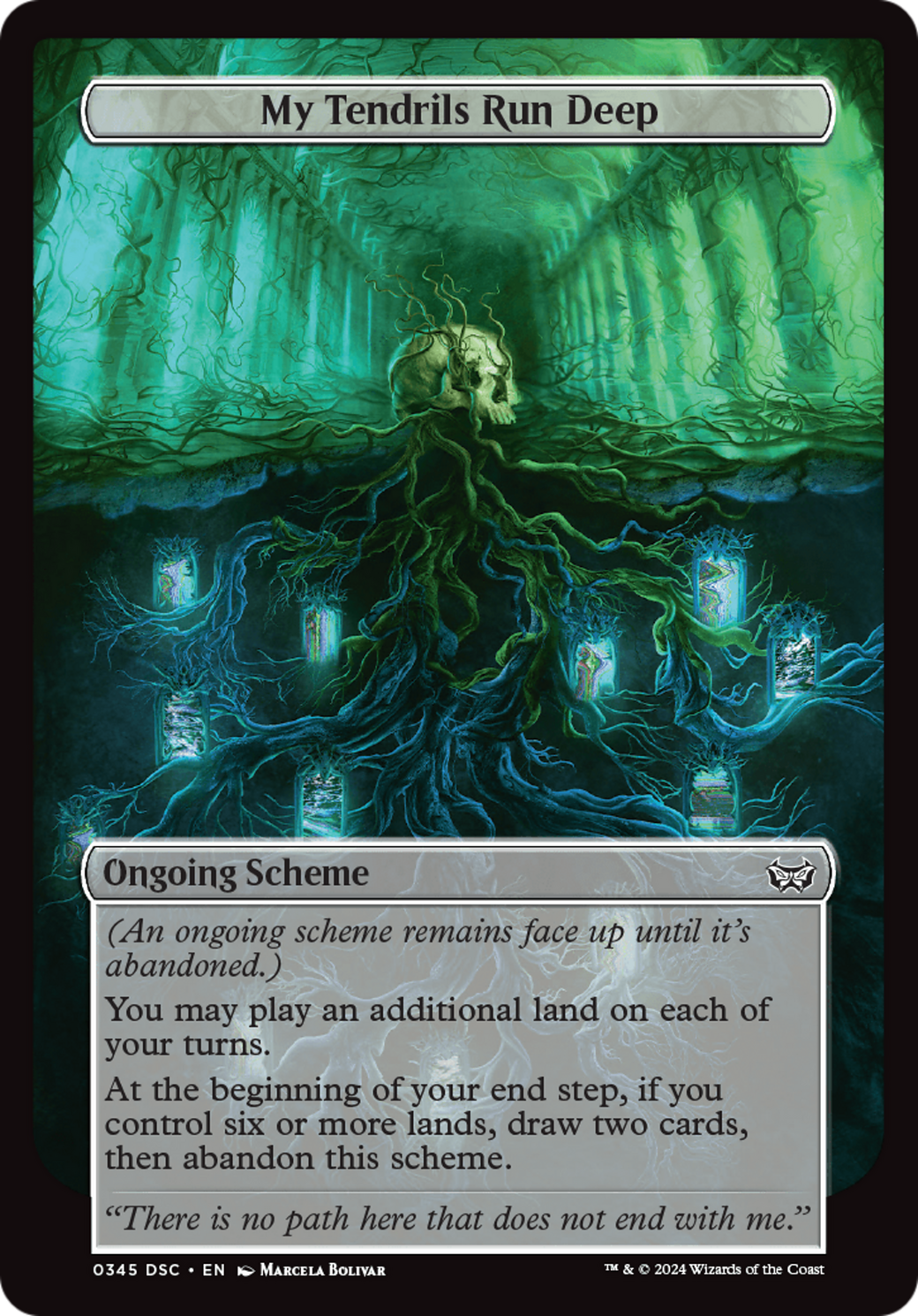 My Tendrils Run Deep (Full Art) [Duskmourn: Archenemy] | Lots Moore NSW