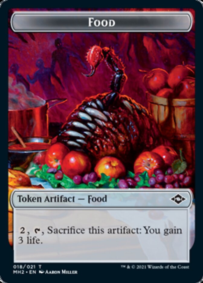 Construct // Food (18) Double-Sided Token [Modern Horizons 2 Tokens] | Lots Moore NSW