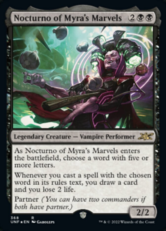Nocturno of Myra's Marvels (Galaxy Foil) [Unfinity] | Lots Moore NSW
