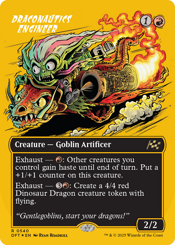 Draconautics Engineer (Borderless) (First-Place Foil) [Aetherdrift] | Lots Moore NSW