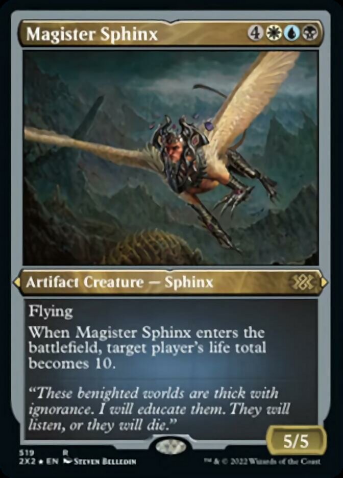 Magister Sphinx (Foil Etched) [Double Masters 2022] | Lots Moore NSW